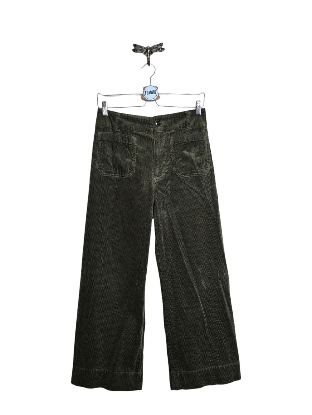 Maeve Colette Corduroy Crop Wide-Leg Pants 29 Retro - Picture 2 of 12